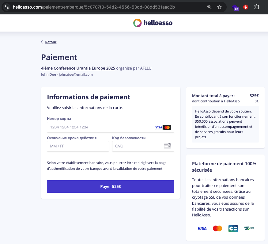 Payment step